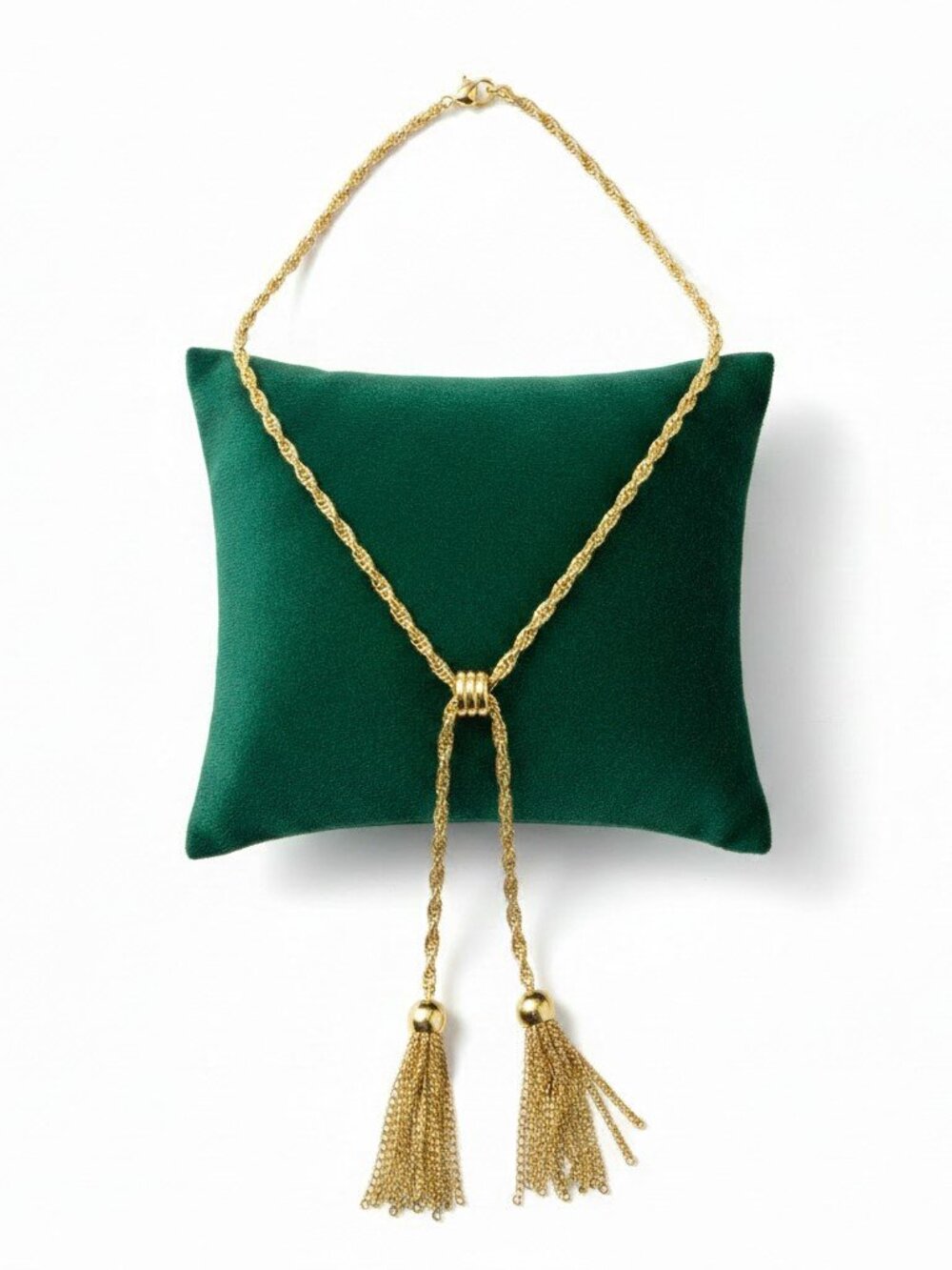 Unsigned Goldtone Color Slider Necklace
